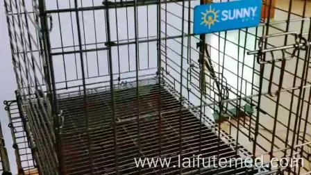 Foldable Iron Pet Carrier Cage for Dogs and Cats