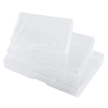 Small Square Jewelry Toy Storage Box - Low Profile Plastic Electronic Components Box