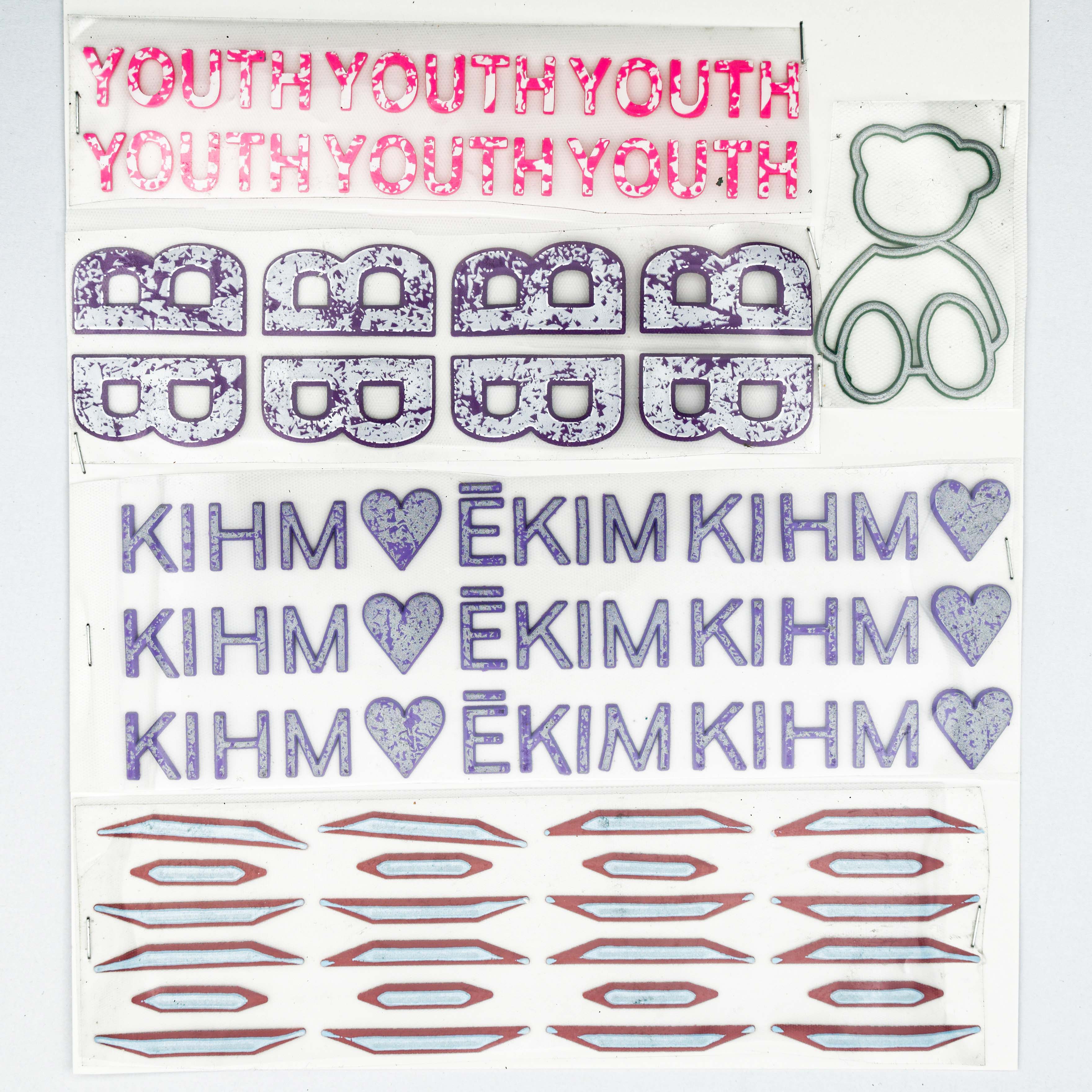 Силиконовая переносная этикетка Silicone transfer label