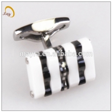 unique design best price stainless steel enamel cufflinks jewelry