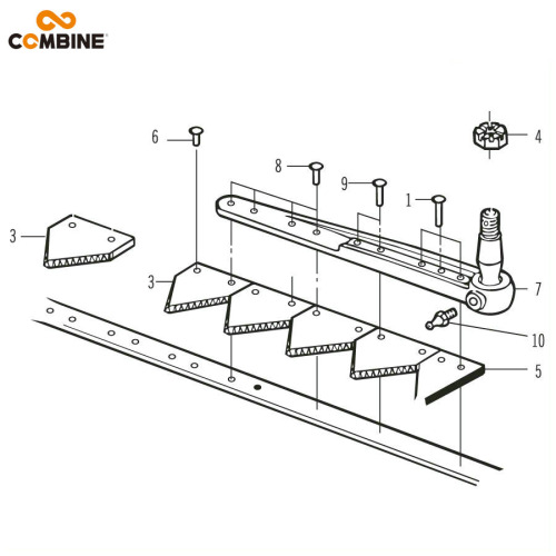 Agricultural Parts BCS Lawn Mower Blade knife section