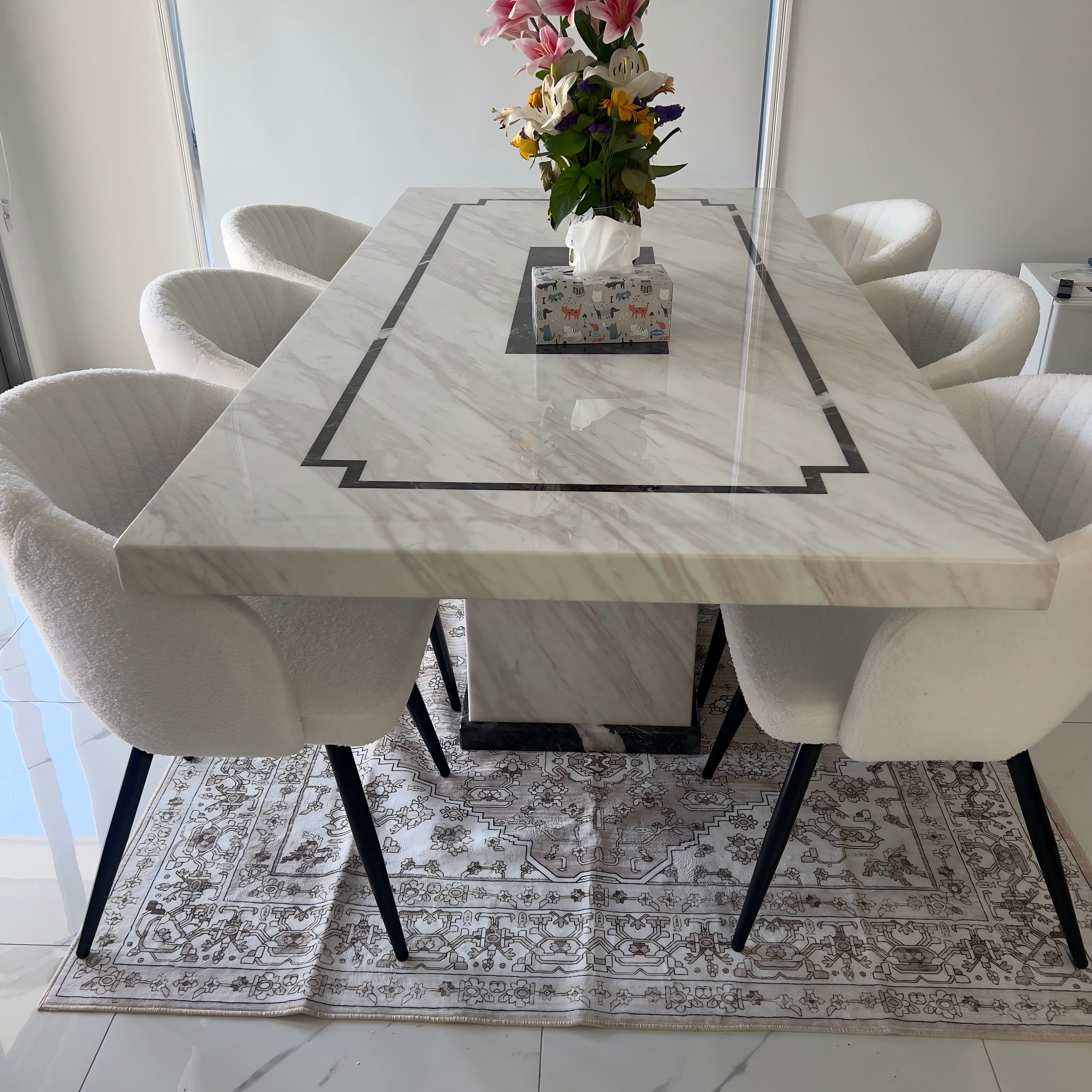 Cadeira de jantar branca BR-808 BR-808 white dining chair