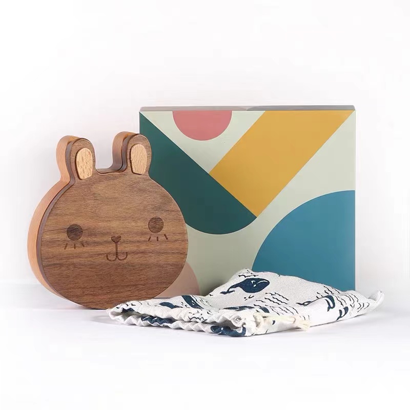 Zahnbox Baby Holz Tooth Box Baby Wood