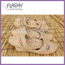 Wholesale kids straw slipper child shoes straw sandals 2016