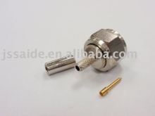 <437>F male straight crimp connector for RG174 cable