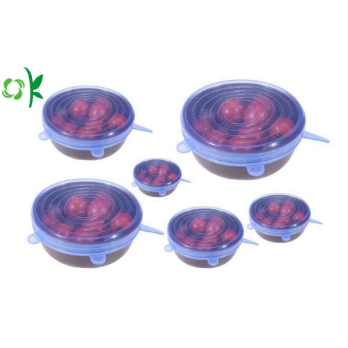 Silicone Stretch Lids 6 Pcs Pack Berbagai Ukuran