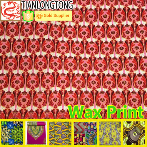 Red batik ankara african print styles wax fabric for long dress