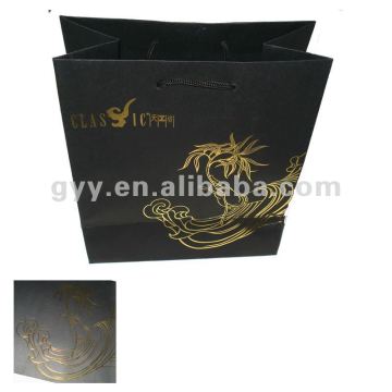 2012 GYY Gold foil stamping paper carrier bag