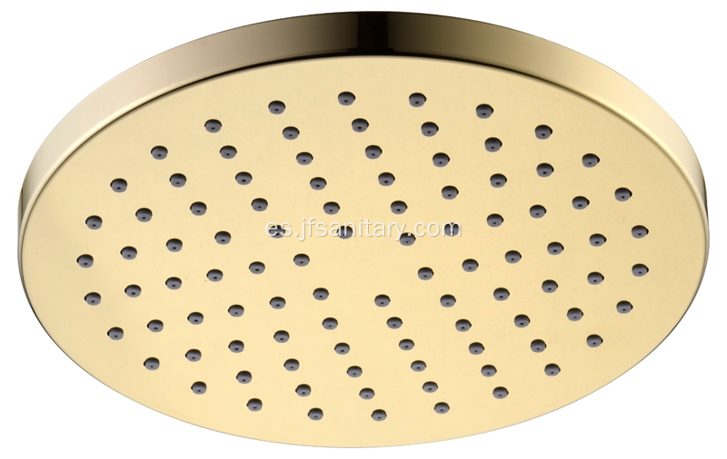 Cabezal de ducha circular redondo de color titanio para baño