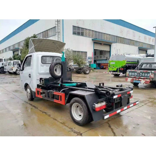 4x2 small garbage trucks with hook arm lift