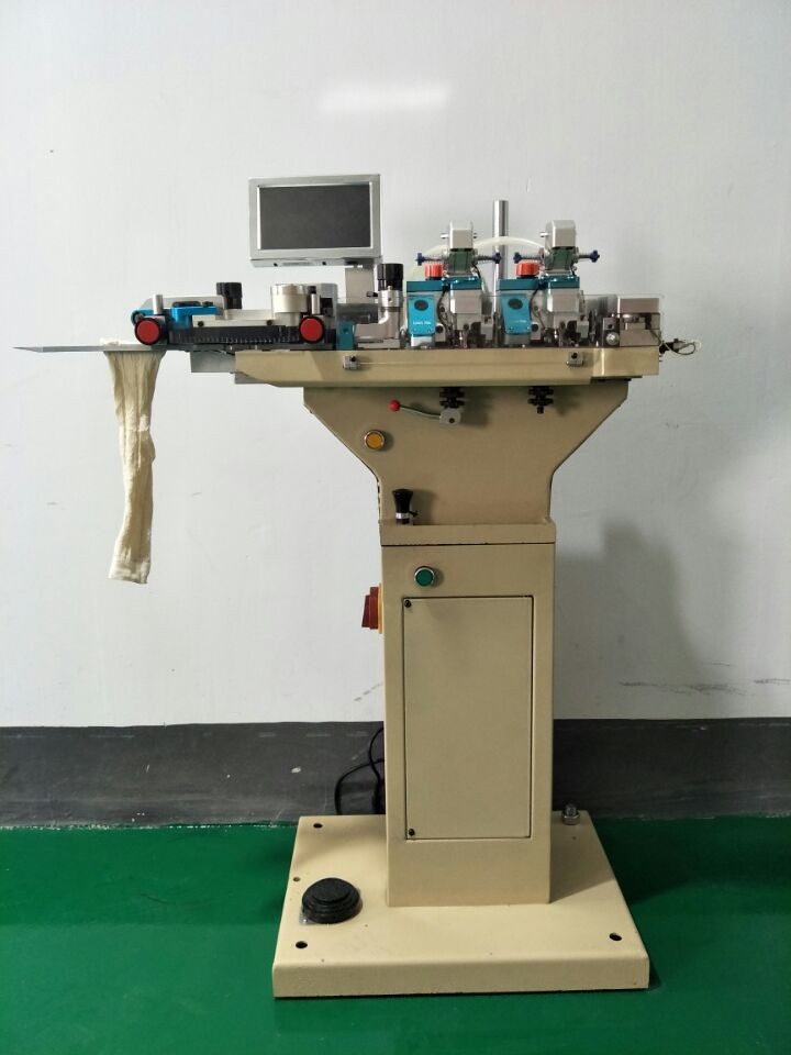 Maquina de coser automatica con punta de calcetin de marca china con 2 motores sin escobillas para fabrica de calcetines