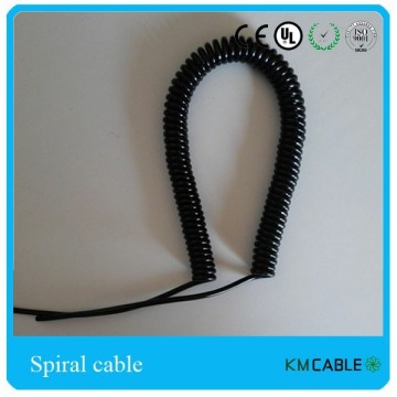 Direct selling coiled cable multi conductor flexible cable