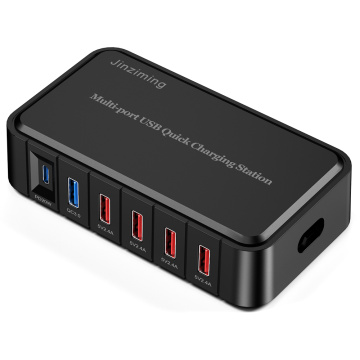 Pengisi Daya Cepat USB multi-port