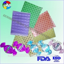 Corruagted foil wrapper for chocolate