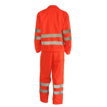 Πορτοκαλί Hi Vis Αντιπυρική φόρμα εργασίας