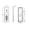 LOP Simplex Passenger Lift con indicadores de matriz de puntos