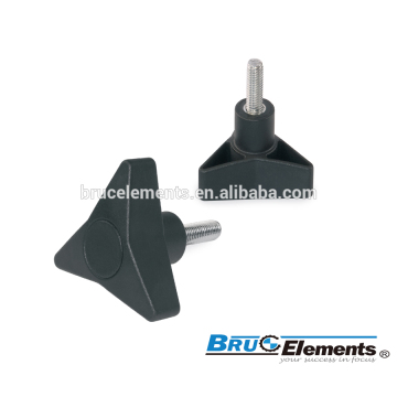 Three-star Plastic Knobs Screws BK7.0024