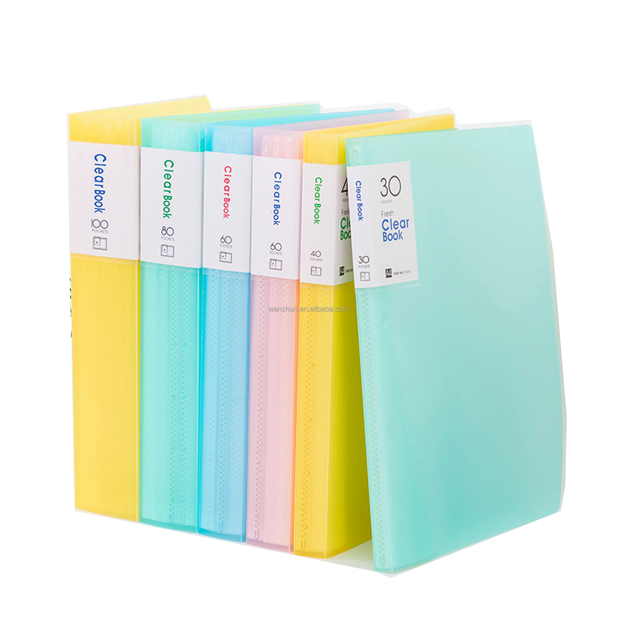 Presentation 20-60 Pockets A4 Display Clear Book File Folder Document Holder Document Folder Plastic Pockets File Folder