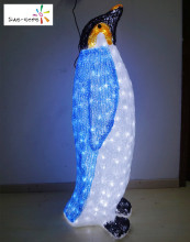 Cutely outdoor plastic moving penguin for holiday decoration with CE RoSH