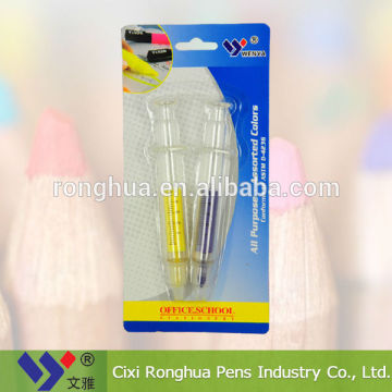 body safe syringe Highlighter marker pen, promotional