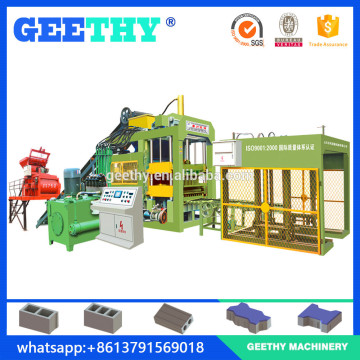 QT4-15 auto interlock concrete block making machine