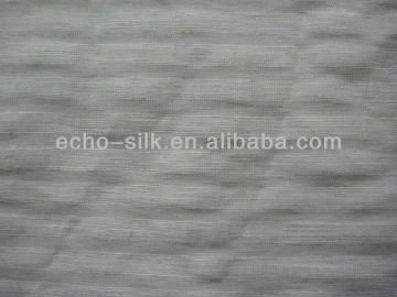 15mm Silk Linen Stripe Fabric