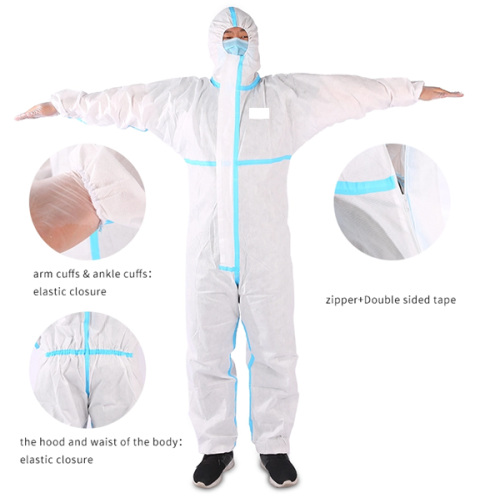 Multiguard Disposable Overalls Hood Booties anti-virus