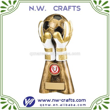 Polyresin soccer trophy sculpture crafts