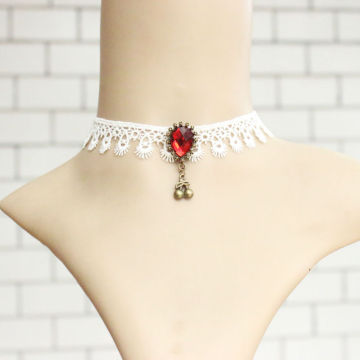 MYLOVE red cherry necklace collar bridal accessory handmade collar necklace MLMTN19