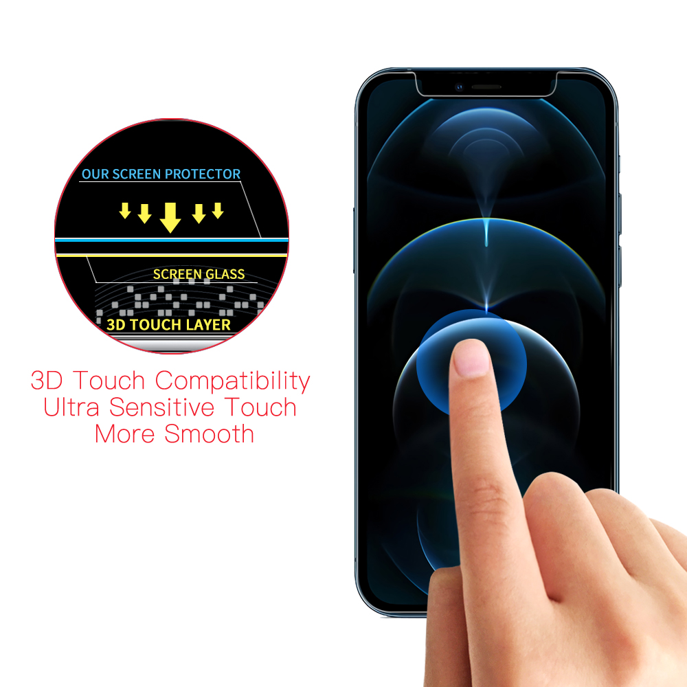 Сенсорная защитная пленка из закаленного стекла для Iphone 12 Touch sensitive tempered glass protective film for Iphone 12