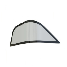 Vehicle lampshade curved glass
