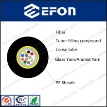 Unitube Central Loose Tube No-Aromor Armid Yarn Optical Fiber Cable (GYFXY-1)