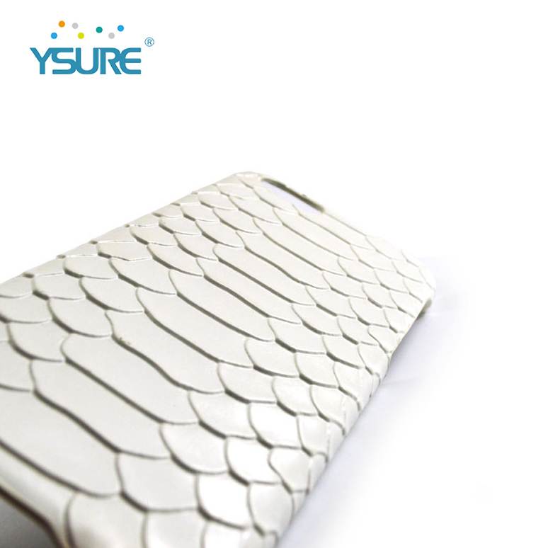 Anti knock back cover Super thin oem python skin custom eco white phone case