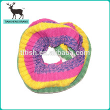 Rainbow colorfully stripe kntting pattern neckwarmer