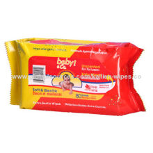 Baby Wet Wipes with Aloe Vera, Vitamin E, Milk, Lanolin, Alcohol-free