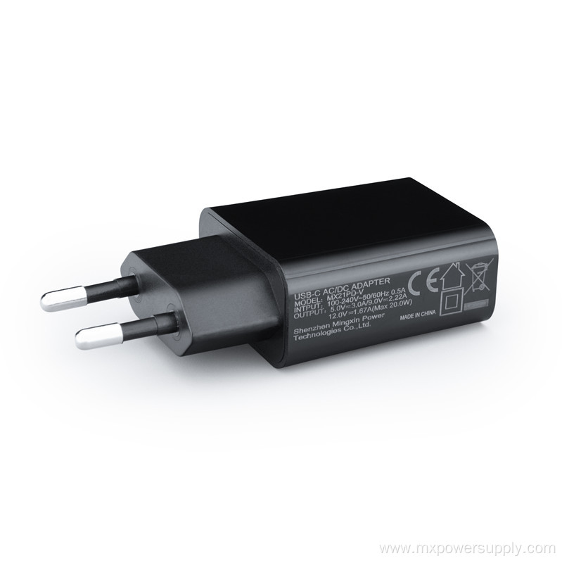 21W PPS fast charger with CE RoHS KC