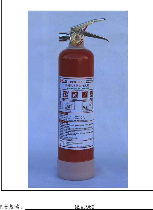 Security & Protection Fire Extinguisher