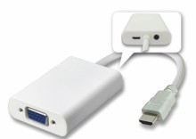 HDMI TO VGA adatper cable, support 1080P ,RoHs ,CE ,FCC compliant