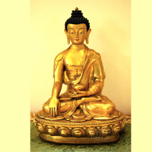 Metal crafts religious sculpture bronze brass tibetan sitting buddha figurines statue