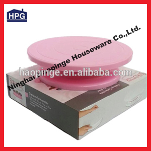 Plastic cake decorating turntable cake stand