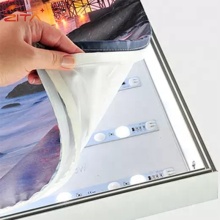 500x500mm Indoor Wall-Mounted Frameless Display: LED Light Box Solution