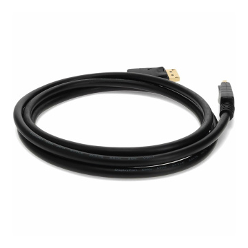 Black DisplayPort Cable for PC Monitor