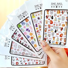 2022 SHE Nail Stickers - Simba, Stitch, Dumbo & Mouse Cartoon Nail Art Decorations
