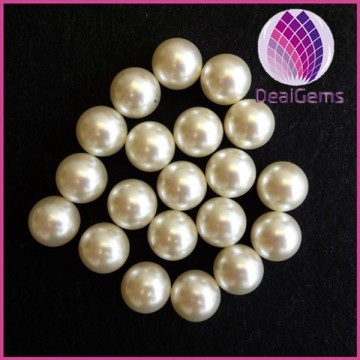 Wholesale no hole 8mm ABS pearl colorful