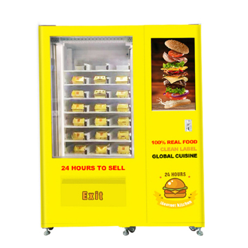 Hamburger making vending machine