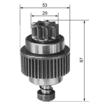 Auto Starter Drive Gear - Gear Bendix for OSGR Starters 54-8104 132001 S114.253A/B S114-850