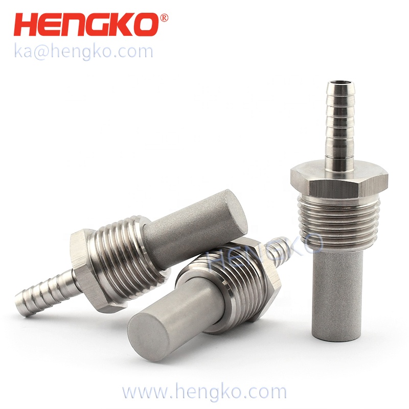 Aeration Stone 0.5 2 Micron Stainless Steel Home Brew Diffusion Stone 1/2" NPT Carbonation Stone 1/4" Barb