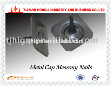 Metal square cap masnory nails/iron wire nails/roofing nails