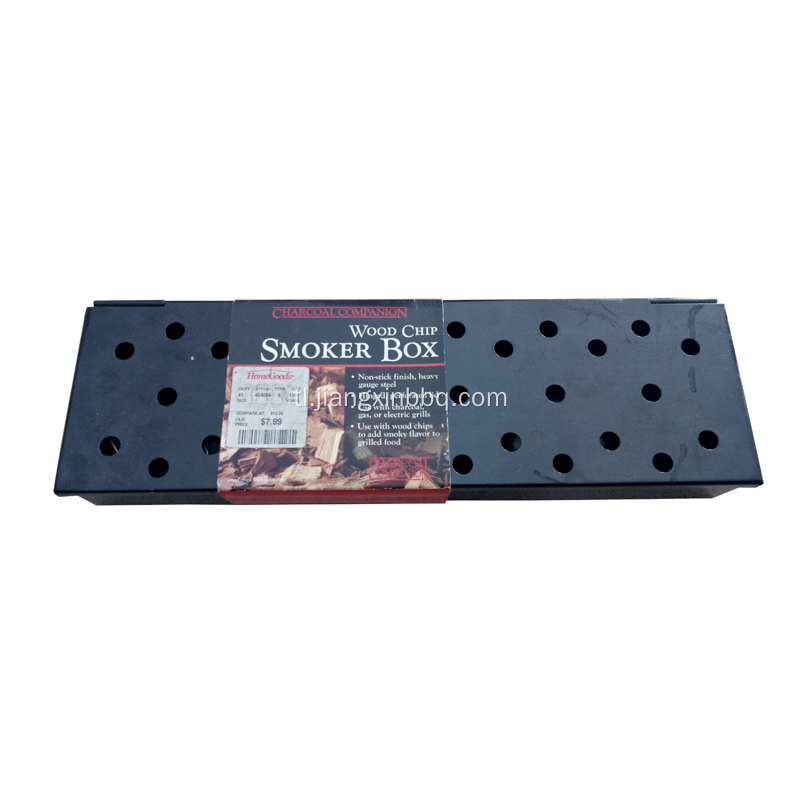 Black Painting Wood Chip Smoker Box