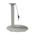 Adjustable height oval gas lift table base